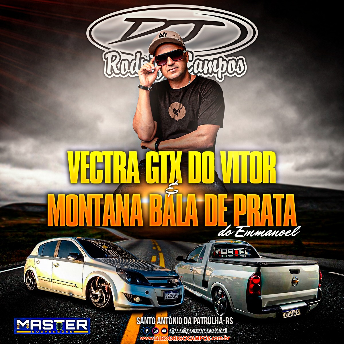 Vectra GTX do Vitor e Montana Bala de Prata do Emmanoel